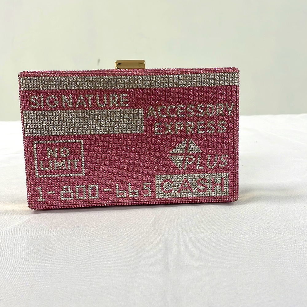 Pink Bling Credit Card Clutch